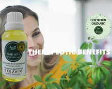 Load image into Gallery viewer, Nativilis Organic Lemongrass Essential Oil (Cymbopogon citratus) - 100% Natural - 30ml - (GC/MS Tested)
