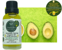 Load image into Gallery viewer, Nativilis Organic Avocado Carrier Oil (Persea americana) Hair, Face & Skin - Natural Cold Pressed - Rich in vitamins A, B1, B2, B3, B5, B6, B8, B9, D, E and K - Moisturizes Dry Skin – Copaiba