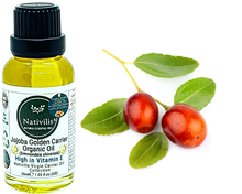 Load image into Gallery viewer, Nativilis Organic Jojoba Golden Carrier Oil (Simmondsia chinensis) Hair, Face & Skin Natural Cold Pressed - Humectant Ingredient - Non-comedogenic Acne-Prone Cleanser Moisturizer Antioxidant – Copaiba