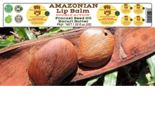 Load image into Gallery viewer, Nativilis AMAZONIAN LIP BALM DOUBLE ACTION FORMULA WITH PRACAXI SEED OIL (Pentaclethra macroloba) + BACURI BUTTER (Platonia insignis) Moisturises Dry Lips and Heals Chapped Lips - Toned Lips - Copaiba