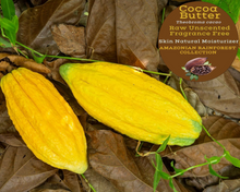 Load image into Gallery viewer, Nativilis Amazonian Cocoa Butter Raw Unscented Fragrance Free (Theobroma cacao) Skin Natural Moisturizer Replenishing skin's moisture protecting your skin improving elasticity – Copaiba properties