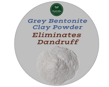 Load image into Gallery viewer, Nativilis Gray (Grey) Bentonite Clay Powder - Natural Facial Hair Body Mask Fine Soft Texture Removing Toxins from the Body Detoxifying Skin Hydrates the Hair and Scalp Copaiba