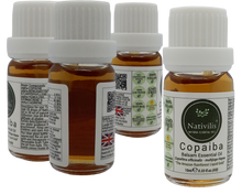 Load image into Gallery viewer, Nativilis Copaiba Balsam Essential Oil (10ml) - 100% Natural (Copaifera Officinalis ) (GC/MS Tested)