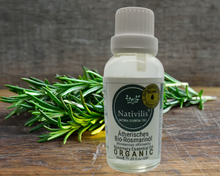 Load image into Gallery viewer, Nativilis Organic Rosemary Essential Oil (Rosmarinus officinalis) - 100% Natural - 30ml (GC/MS Tested)