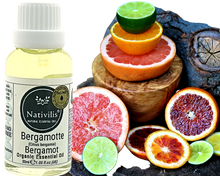 Load image into Gallery viewer, Nativilis Organic Bergamot Essential Oil - (Citrus bergamia) - 100% Natural - 30ml - (GC/MS Tested)