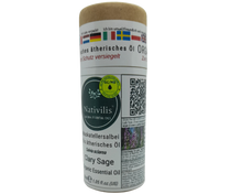 Load image into Gallery viewer, Nativilis Organic Clary Sage Essential Oil (Salvia sclarea) - 100% Natural - 30ml - (GC/MS Tested)