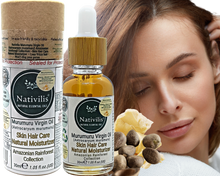 Load image into Gallery viewer, Nativilis Murumuru Virgin Oil (Astrocaryum murumuru) Amazonian Rainforest Collection - Skin Hair Care Natural Moisturizer – Less frizzy hair - Won’t clog your pores – Copaiba properties