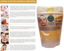 Load image into Gallery viewer, Nativilis Amazonian Yellow Clay Mild Powder Kaolin - Natural Facial Body Mask – Absorb Less Oil Perfect for Sensitive Dry Skin – Increased Collagen – Skin Remineralize - Copaiba benefits