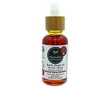Load image into Gallery viewer, Nativilis Amazonian Buriti Oils (Mauritia flexuosa) Moriche – Aguaje – Richest source Beta-Carotene Vitamin A 20X More than Carrots – emollient rebuild moisturize re-hydrate skin cells - Copaiba
