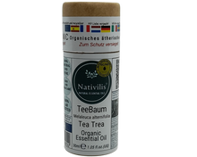 Load image into Gallery viewer, Nativilis Organic Tea Tree Essential Oil (Melaleuca alternifolia) - 100% Natural - 30ml - (GC/MS Tested)