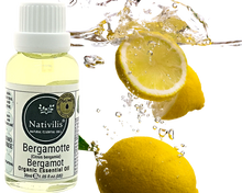 Load image into Gallery viewer, Nativilis Organic Bergamot Essential Oil - (Citrus bergamia) - 100% Natural - 30ml - (GC/MS Tested)