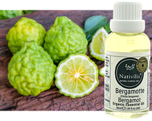 Load image into Gallery viewer, Nativilis Organic Bergamot Essential Oil - (Citrus bergamia) - 100% Natural - 30ml - (GC/MS Tested)