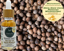 Load image into Gallery viewer, Nativilis Murumuru Virgin Oil (Astrocaryum murumuru) Amazonian Rainforest Collection - Skin Hair Care Natural Moisturizer – Less frizzy hair - Won’t clog your pores – Copaiba properties