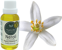 Load image into Gallery viewer, Nativilis Organic Neroli Essential Oil (Citrus aurantium) - 100% Natural - 30ml - (GC/MS Tested)