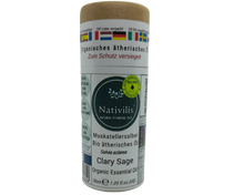 Load image into Gallery viewer, Nativilis Organic Clary Sage Essential Oil (Salvia sclarea) - 100% Natural - 30ml - (GC/MS Tested)