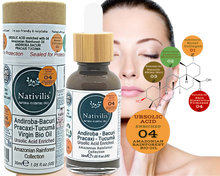 Load image into Gallery viewer, Nativilis URSOLIC ACID enriched with 04 Amazonian Rainforest Bio Oil - ANDIROBA BACURI PRACAXI TUCUMA - Relief skin injuries aesthetic processes peelings laser hair removals Soothing effect Copaiba