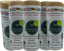 Load image into Gallery viewer, Nativilis Organic Clary Sage Essential Oil (Salvia sclarea) - 100% Natural - 30ml - (GC/MS Tested)