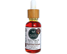 Load image into Gallery viewer, Nativilis Amazonian Buriti Oil (Mauritia flexuosa) Moriche – Aguaje – Richest source Beta-Carotene Vitamin A 20X More than Carrots – emollient rebuild moisturize re-hydrate skin cells - Copaiba