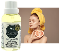 Load image into Gallery viewer, Nativilis Organic Bergamot Essential Oil - (Citrus bergamia) - 100% Natural - 30ml - (GC/MS Tested)