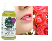 Load image into Gallery viewer, Nativilis Organic Rose Otto Essential Oil Blend 5% (Rosa damascena/Argania spinosa) - 100% Natural - 30ml - (GC/MS Tested)