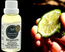 Load image into Gallery viewer, Nativilis Organic Bergamot Essential Oil - (Citrus bergamia) - 100% Natural - 30ml - (GC/MS Tested)
