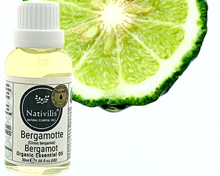 Load image into Gallery viewer, Nativilis Organic Bergamot Essential Oil - (Citrus bergamia) - 100% Natural - 30ml - (GC/MS Tested)