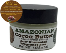 Load image into Gallery viewer, Nativilis Amazonian Cocoa Butter Raw Unscented Fragrance Free (Theobroma cacao) Skin Natural Moisturizer Replenishing skin's moisture protecting your skin improving elasticity – Copaiba properties