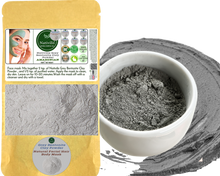 Load image into Gallery viewer, Nativilis Gray (Grey) Bentonite Clay Powder - Natural Facial Hair Body Mask Fine Soft Texture Removing Toxins from the Body Detoxifying Skin Hydrates the Hair and Scalp Copaiba