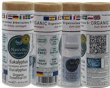 Load image into Gallery viewer, Nativilis Organic Eucalyptus Essential Oil (Eucalyptus globulus) - 100% Natural - 30ml - (GC/MS Tested)