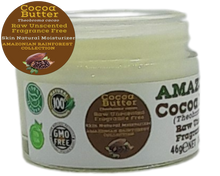 Load image into Gallery viewer, Nativilis Amazonian Cocoa Butter Raw Unscented Fragrance Free (Theobroma cacao) Skin Natural Moisturizer Replenishing skin's moisture protecting your skin improving elasticity – Copaiba properties