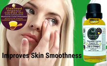 Load image into Gallery viewer, Nativilis Organic Flaxseed Carrier Oil (Linum usitatissimum) - linseed oil - Hair, Face & Skin - Natural Cold Pressed - High in Omega-3 - Improves Skin Smoothness – Moisturizes Dry Skin - Copaiba