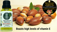 Load image into Gallery viewer, Nativilis Organic Argan Oil Moroccan (Argania spinosa) Hair, Face & Skin - Natural Cold Pressed Carrier Oil - Pure & Natural, Anti-Ageing, Antioxidant, Vegan, No GMO - Rich in Vitamin E – Copaiba
