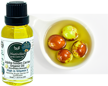 Load image into Gallery viewer, Nativilis Organic Jojoba Golden Carrier Oil (Simmondsia chinensis) Hair, Face & Skin Natural Cold Pressed - Humectant Ingredient - Non-comedogenic Acne-Prone Cleanser Moisturizer Antioxidant – Copaiba