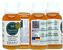 Load image into Gallery viewer, Nativilis Organic Cedarwood Essential Oil (Cedrus atlantica) - 100% Natural - 30ml - (GC/MS Tested)