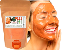 Load image into Gallery viewer, Nativilis Red Clay Kaolin Montmorillonite Powder - Natural Facial Hair Body Mask Mitigate redness removes dead skin cells blackheads cleanser for acne-prone, oily, and problem skin - Copaiba