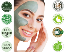 Load image into Gallery viewer, Nativilis Gray (Grey) Bentonite Clay Powder - Natural Facial Hair Body Mask Fine Soft Texture Removing Toxins from the Body Detoxifying Skin Hydrates the Hair and Scalp Copaiba