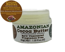 Load image into Gallery viewer, Nativilis Amazonian Cocoa Butter Raw Unscented Fragrance Free (Theobroma cacao) Skin Natural Moisturizer Replenishing skin's moisture protecting your skin improving elasticity – Copaiba properties