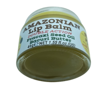 Load image into Gallery viewer, Nativilis AMAZONIAN LIP BALM DOUBLE ACTION FORMULA WITH PRACAXI SEED OIL (Pentaclethra macroloba) + BACURI BUTTER (Platonia insignis) Moisturises Dry Lips and Heals Chapped Lips - Toned Lips - Copaiba