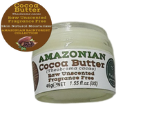 Load image into Gallery viewer, Nativilis Amazonian Cocoa Butter Raw Unscented Fragrance Free (Theobroma cacao) Skin Natural Moisturizer Replenishing skin's moisture protecting your skin improving elasticity – Copaiba properties