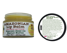 Load image into Gallery viewer, Nativilis AMAZONIAN LIP BALM DOUBLE ACTION FORMULA WITH PRACAXI SEED OIL (Pentaclethra macroloba) + BACURI BUTTER (Platonia insignis) Moisturises Dry Lips and Heals Chapped Lips - Toned Lips - Copaiba