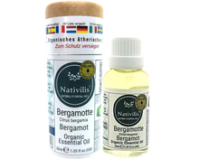 Load image into Gallery viewer, Nativilis Organic Bergamot Essential Oil - (Citrus bergamia) - 100% Natural - 30ml - (GC/MS Tested)