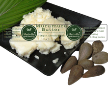 Load image into Gallery viewer, Nativilis Murumuru Butter Virgin Deodorized (Astrocaryum murumuru) Amazonian Rainforest Collection - Skin Hair Care Natural Moisturizer – Less frizzy hair - Won’t clog your pores – Copaiba properties