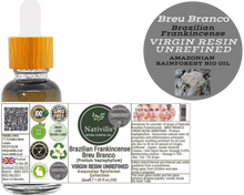 Load image into Gallery viewer, Nativilis Brazilian Frankincense - BREU BRANCO VIRGIN RESIN UNREFINED - Protium heptaphyllum - Amazonian natural resin oil properties anti-inflammatory antiseptic analgesic soothing exfoliant for dry and oily skin - Copaiba