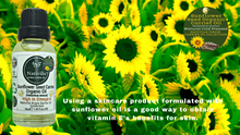 Load image into Gallery viewer, Nativilis Organic Sunflower Seed Carrier Oil (Helianthus annuus) Omega 6 Hair, Face & Skin - Natural Cold Pressed - Non-comedogenic - Promotes Moisture Retention in Skin and Hair Acne-Prone – Copaiba