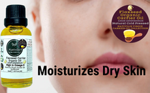 Load image into Gallery viewer, Nativilis Organic Flaxseed Carrier Oil (Linum usitatissimum) - linseed oil - Hair, Face & Skin - Natural Cold Pressed - High in Omega-3 - Improves Skin Smoothness – Moisturizes Dry Skin - Copaiba