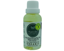 Load image into Gallery viewer, Nativilis Organic Clary Sage Essential Oil (Salvia sclarea) - 100% Natural - 30ml - (GC/MS Tested)
