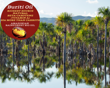 Load image into Gallery viewer, Nativilis Amazonian Buriti Oils (Mauritia flexuosa) Moriche – Aguaje – Richest source Beta-Carotene Vitamin A 20X More than Carrots – emollient rebuild moisturize re-hydrate skin cells - Copaiba