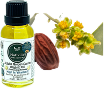 Load image into Gallery viewer, Nativilis Organic Jojoba Golden Carrier Oil (Simmondsia chinensis) Hair, Face & Skin Natural Cold Pressed - Humectant Ingredient - Non-comedogenic Acne-Prone Cleanser Moisturizer Antioxidant – Copaiba