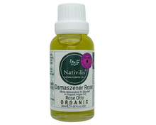 Load image into Gallery viewer, Nativilis Organic Rose Otto Essential Oil Blend 5% (Rosa damascena/Argania spinosa) - 100% Natural - 30ml - (GC/MS Tested)