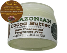 Load image into Gallery viewer, Nativilis Amazonian Cocoa Butter Raw Unscented Fragrance Free (Theobroma cacao) Skin Natural Moisturizer Replenishing skin's moisture protecting your skin improving elasticity – Copaiba properties